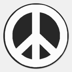 Peace Signs Classic Round Sticker