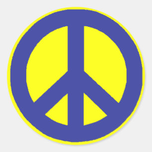 Peace Signs Classic Round Sticker