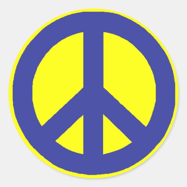 Peace Signs Classic Round Sticker (Front)