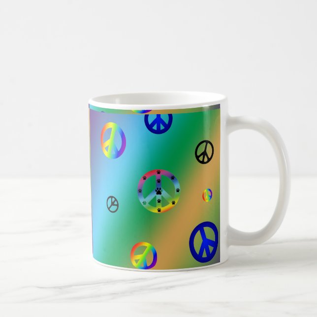 Peace Signs Coffee Mug (Right)