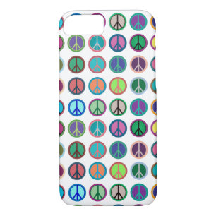 Peace Signs in Lots of Colours iPhone 8/7 Case