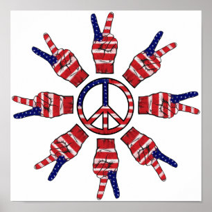 Peace Signs Sun