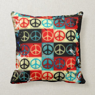 Peace Signs Throw Pillow