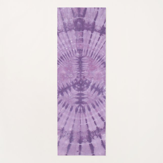 Peace Signs Tie Dye Yoga Mat (Front)