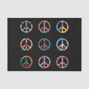Peace signs tissue paper