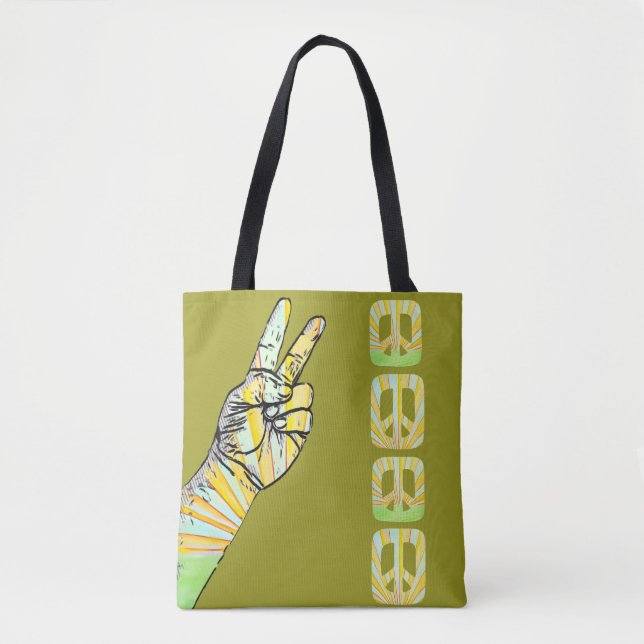 Peace Signs  Tote Bag (Front)