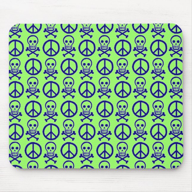 Peace Skulls Mouse Mat (Front)