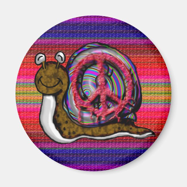 peace snail magnet (Front)