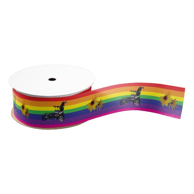 Peace & Soccer Grosgrain Ribbon (Spool)