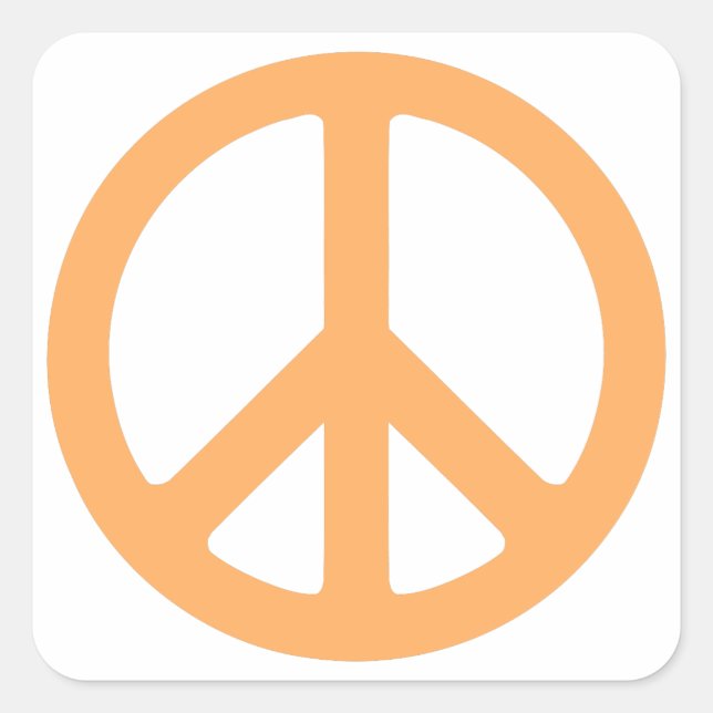 Peace Square Sticker (Front)