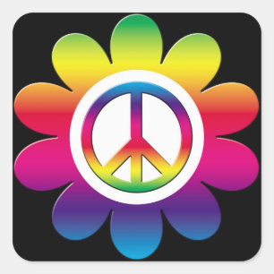 Peace Square Sticker