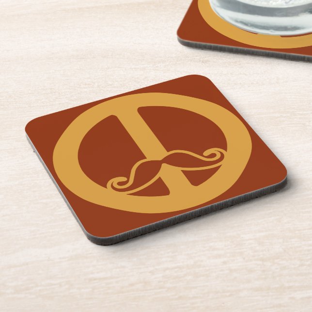 Peace Stache coasters (Left Side)