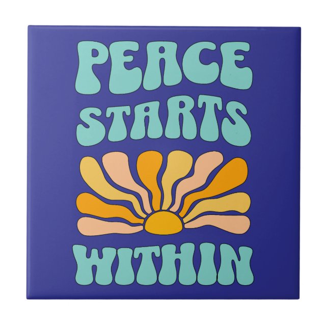 Peace Starts Within		 Tile (Front)