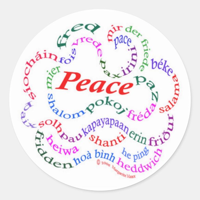 Peace stickers (Front)