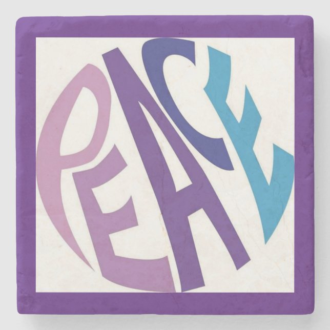 PEACE  STONE COASTER (Front)