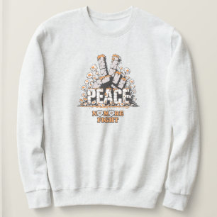 Peace Stone Flower Vintage Inspirational Quote Sweatshirt