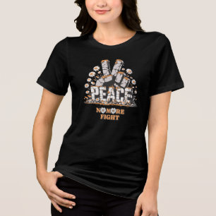 Peace Stone Flower Vintage Inspirational Quote Tri-Blend Shirt