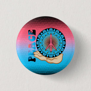 Peace ~ Sun 3 Cm Round Badge