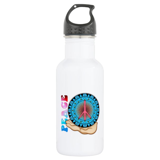 Peace ~ Sun 532 Ml Water Bottle (Front)