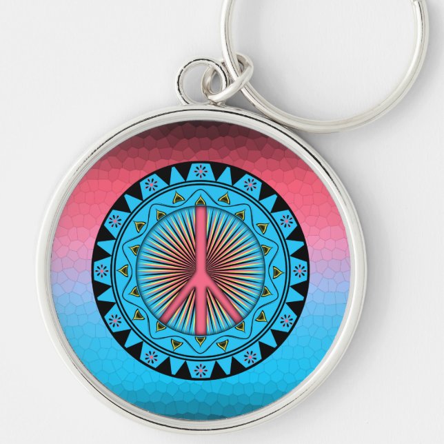 Peace ~ Sun Key Ring (Front)