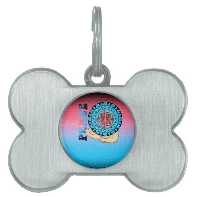 Peace ~ Sun Pet Tag (Front)