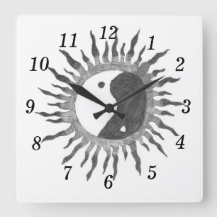Peace Sun Wall Clock