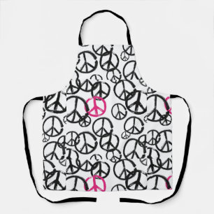 Peace symbol apron