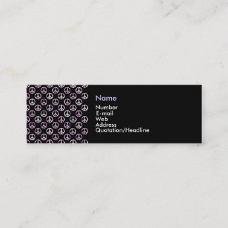 Peace Symbol (black)- business card