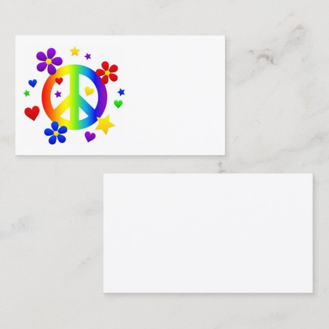  peace symbol business card (Front/Back)