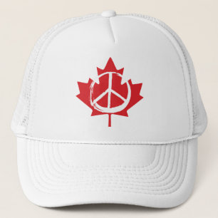 Peace Symbol Canada is Not for Sale to the USA Trucker Hat