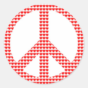 Peace Symbol Classic Round Sticker