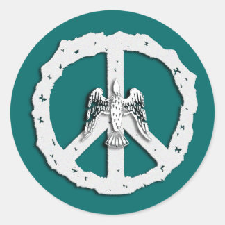 Peace Symbol & Dove Stickers