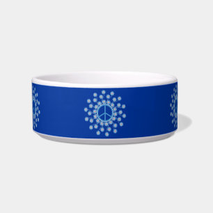 Peace Symbol Flowers Bowl