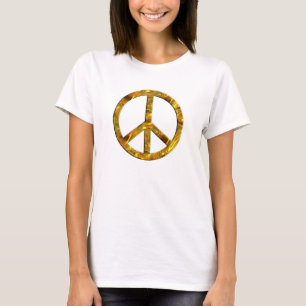 PEACE symbol - GOLD T-Shirt