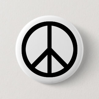 Peace symbol (heavy) button
