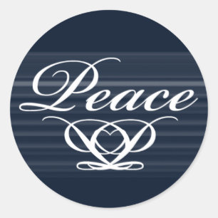 Peace Symbol Holiday Christmas Envelope Stickers
