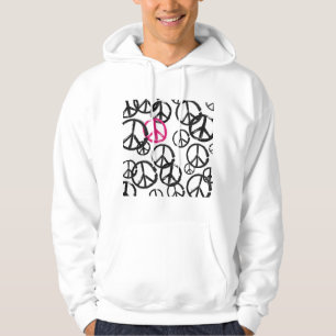 Peace symbol hoodie