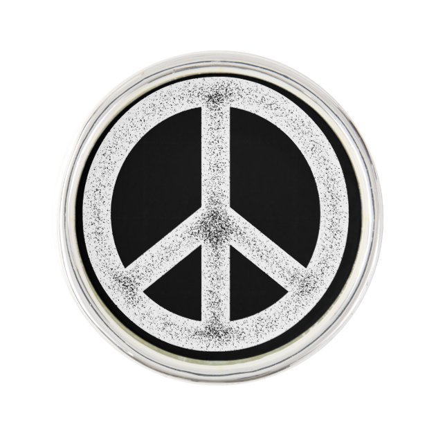 Peace Symbol Lapel Pin | Zazzle