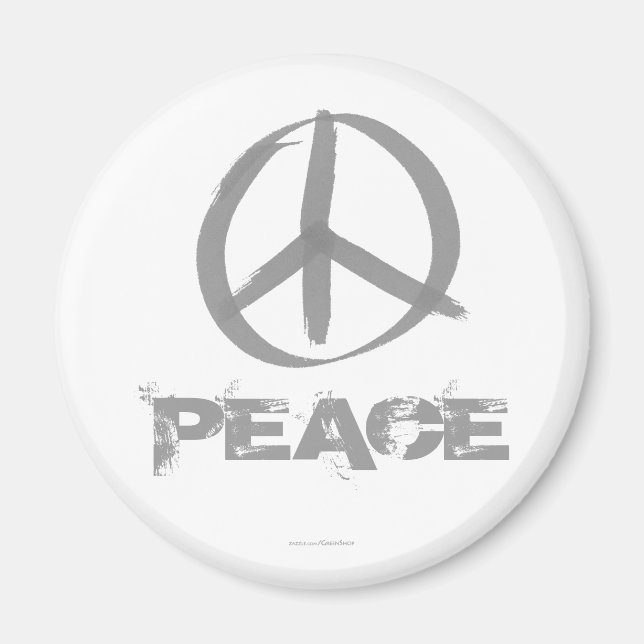 Peace Symbol Magnet (Front)