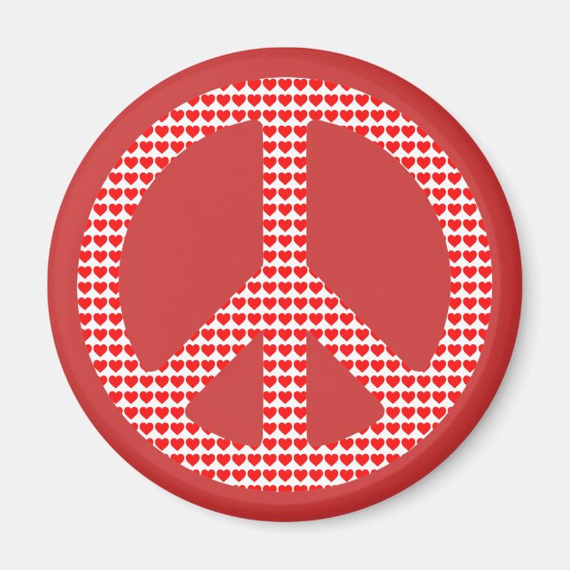 Peace Symbol Magnet (Front)