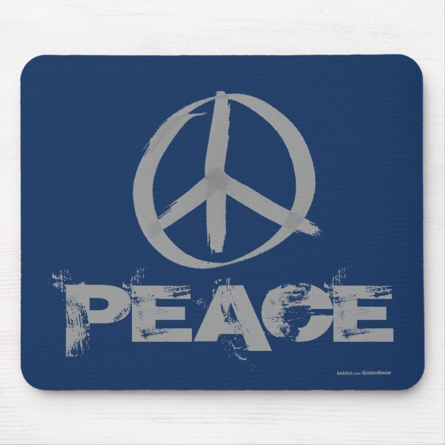 Peace Symbol Mouse Mat (Front)