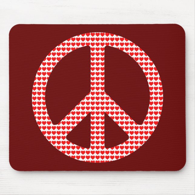 Peace Symbol Mouse Mat (Front)