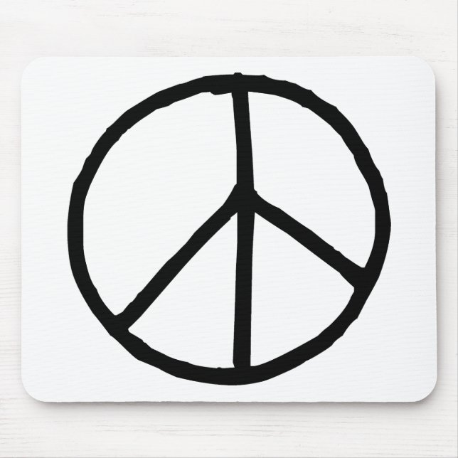 Peace Symbol Mouse Mat (Front)