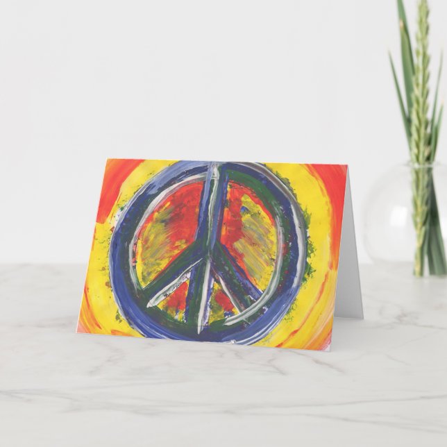 Peace symbol notecards (Front)