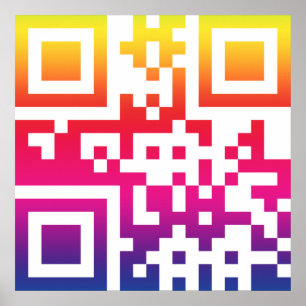 Peace ☮ Symbol -- QR Code Poster
