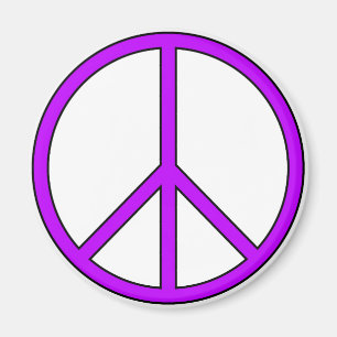 Peace Symbol Sign Love Hippie Anti War Protest Magnet