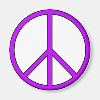 Peace Symbol Sign Love Hippie Anti War Protest Magnet