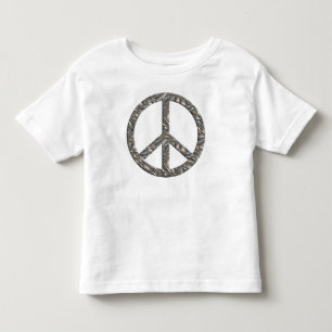 PEACE symbol - SILVER Toddler T-Shirt