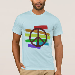peace symbol stichlike flag's colours T-Shirt