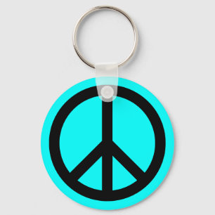 Peace Symbol Template Keychain